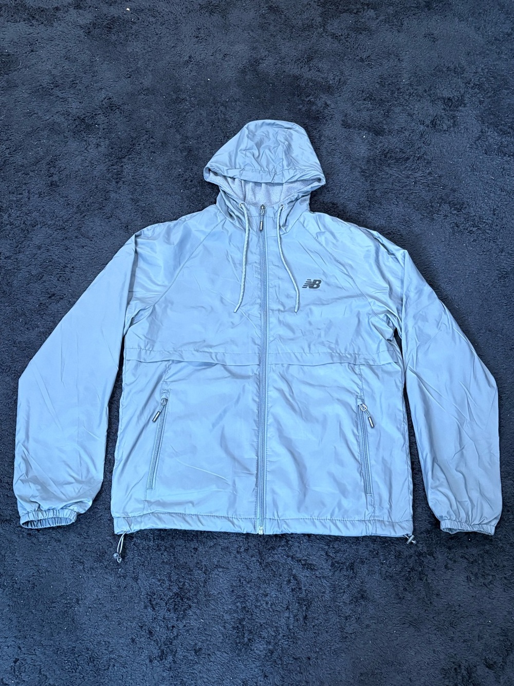 New Balance Men’s Water-Resistant Fleece Lined Wind Breaker Jacket-Like New